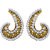 Asmitta Gleaming Dangle  Drop Gold Plated Combo of 4 Earring For Women
