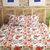 Story@Home 186 TC 100 Cotton Peach 1 Double Bedsheet With 2 Pillow Cover