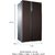 Samsung 591 Litres Frost Free Side by Side Refrigerator (RS554NRUA9M/TL, Wine Glass Mirror Finish)