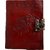 Satya Pure Genuine Real Vintage LeatherElephant Handmade Paper Notebook Diary With Lock -Brown Size (7X5.5 inches)