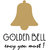 Golden Bell Round Dail Black Synthetic StrapMens Quartz Watch For Men