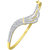 Spargz Delicate Stylish Design Gold Plated Clip Open Bangles Bracelet White CZ Stone Jewellery Online AISK 205