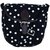 Suprino Printed cotton canvas polka dot sling bag for Girls and Women's (Black)