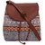 Suprino Beautiful printed cotton canvas with pu flap sling bag for Girls and women's