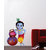 EJA Art Cute bal Krishna makhan chor Wall Sticker Material  PVC Pec  1