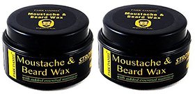 Park Daniel Moustache & Beard Wax Combo of 2 Bottles of 50 gm(100 gm)