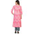 Vaniya Pink Printed Kurti for Women's