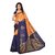 Fabwomen Orange Bhagalpuri Silk Floral Saree With Blouse
