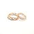 SILVERISH 92.5 Silver Couple Band Yellow Gold Plated Silver Ring Set SCBR99-P