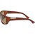 O Positive Brown Wrap-around Brown UV Protection Sunglasses for Men's