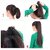 Balck colour hair accessories hair extension with plastic clutcher
