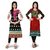 Nakoda Women's Multicolor Printed Cotton Unstitched Kurti (Pack of 2)