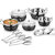 Classic Essential Stainless Steel Handi Set of 5 With 5 Serving Spoon