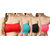 Hothy Non-Padded Strapless Tube Bra (Red,Cyan,Black,Rose)