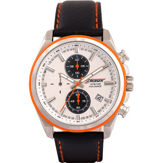 CRUISER LEATHER CHRONOGRAPH WATCH C7141 GZWBC