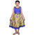 SSMITN Girls Midi/Knee Length Casual Dress  (Blue, Sleeveless)