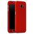 Brand Fuson 360 Degree Full Body Protection Front Back Cover (iPaky Style) with Tempered Glass for Samsung J7 Max-Red