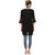 BuyNewTrend Crepe Black Embroidery Long Top For Women