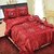 The Intellect Bazaar 7 Pc  Luxury Designer Wedding Bedding Set With Filled Cushions and Bolsters