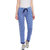 Vimal-Jonney Blue Ripped Look Trackpant For Women