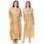 Aloof Women Satin Golden Night Dress
