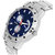 New Fogg Blue Silver Metal Strep Latest Designing Stylist Looking Professional Analog Watch For Men