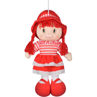                       Ultra Cute Hugging Baby Doll Soft Toy with Red Strips 20 inches                                              