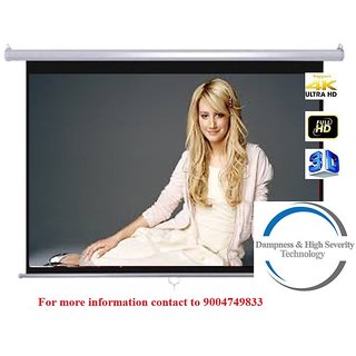 Screen Technics 5 x 7 instalock projector screen Super Delux fabric HD 3D Technology Supports