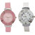 DS FASHION Multicolored Dial Floral Watches Combo For Girls And Womens - Girl's Watch - D001-PK-WT