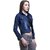 BuyNewTrend Blue Denim Blue Shrug/Jacket For Women