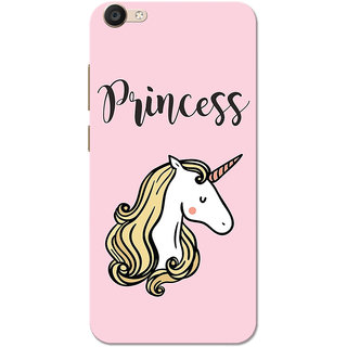 Buy Vivo Y55 Case Princess Unicorn Slim Fit Hard Case Cover Back