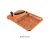 Nalini Stainless Steel Vegetable Cutter Plastic Cutting Board  (Brown Pack of 1)