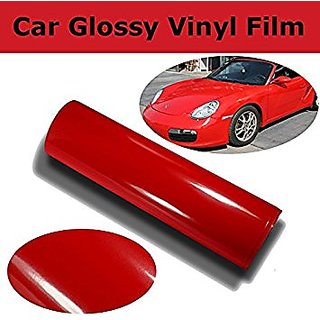 24x24 Glossy Red Vinyl Car Wrap Sheet Roll Film Sticker Decal
