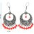 muccasacra Trendy Combo of Four Stylish Multicolour Beaded Sterling Silver  Jhumki Earrings