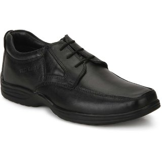 red chief black formal shoes