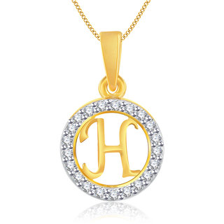 Buy Vidhi Jewels Gold Plated Stylish H Alphabet Alloy Brass Pendant For Men Women Vap134g Online 299 From Shopclues