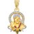 Vidhi Jewels Gold Plated Sai Baba Brass Pendaant for Men & Women [VGP153G]