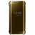 Mirror Flip Cover For Samsung Galaxy S7 Edge - Golden