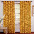 Gharshingar Primium Yellow Abstract Polyester Set of 2 Curtains