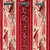Gharshingar Primium Red Abstract Polyester Set of 6 Curtains