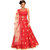 Sancom Red Colour Bhagalpuri With Embroidery Work Full-Stitched Anarkali Suit-SE71151