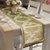 Lushomes Natural Pattern 1 Jacquard Table Runner with High Quality Polyester Border (Size 16x72), single piece