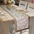 Lushomes Silver Pattern 3 Jacquard Table Runner with High Quality Polyester Border (Size 16x72), single piece