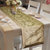 Lushomes Natural Pattern 4 Jacquard Table Runner with High Quality Polyester Border (Size 16x72), single piece