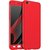 Brand Fuson 360 Degree Full Body Protection Front Back Case Cover (iPaky Style) with Tempered Glass for VIVO V5+ (Red)