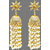 JewelMaze Brown Crystal And Pearl Gold Plated Polki Jhumki Earrings -AAA2235