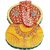 Marble Decorative Small YellowRed Chopra In Shape Of Ganesh