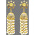 Jewelmaze Gold Plated Brown Crystal And Pearl Polki Jhumki Earrings -aaa223 