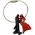 Faynci  Couple Bride Groom Key Chain Souvenir Lovers Key Ring V