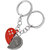Faynci High Quality Couple Souvenir with stone gift Key chain for Valentine Day